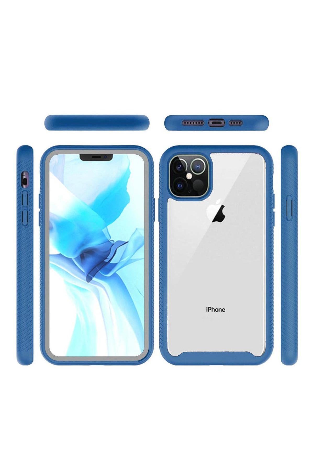 For iPHONE 12 PRO MAX 6.7 STRONG BUMPER SHOCKPROOF TRANSPARENT CASE COVER