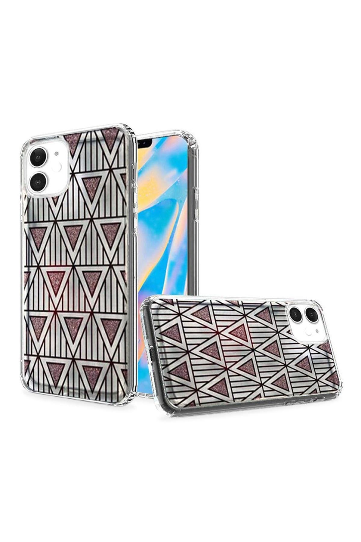 For iPHONE 12 MINI 5.4 TRENDY FASHION DESIGN HYBRID CASE COVER