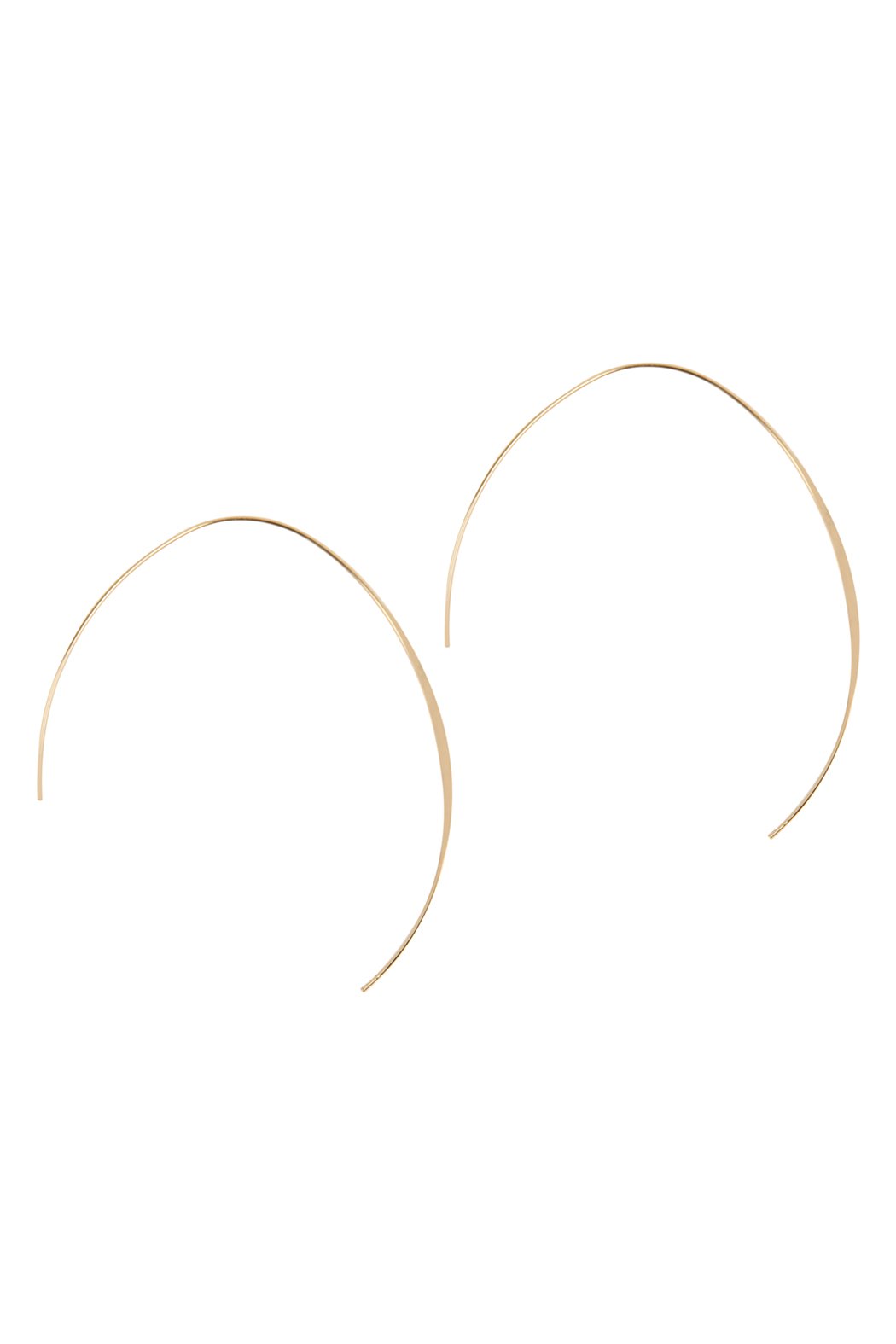 3 Inch Wired Open 'U' Earrings