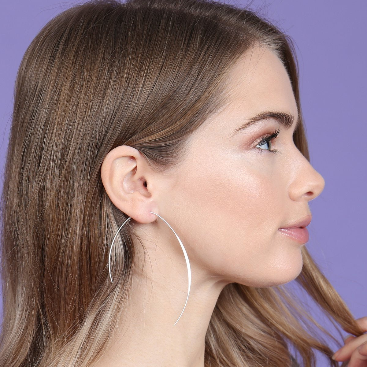 3 Inch Wired Open 'U' Earrings
