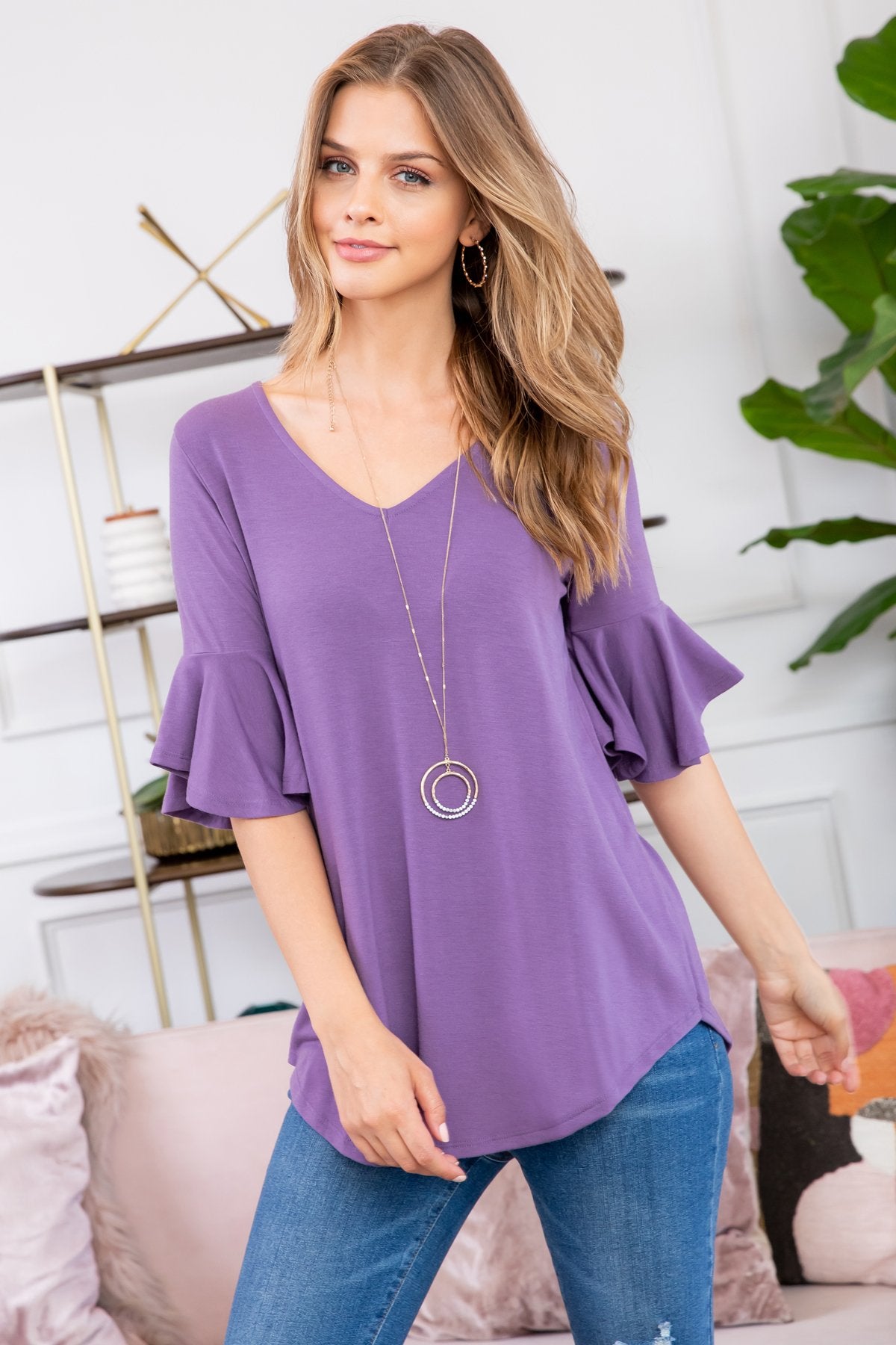 Waterfall Sleeve Top