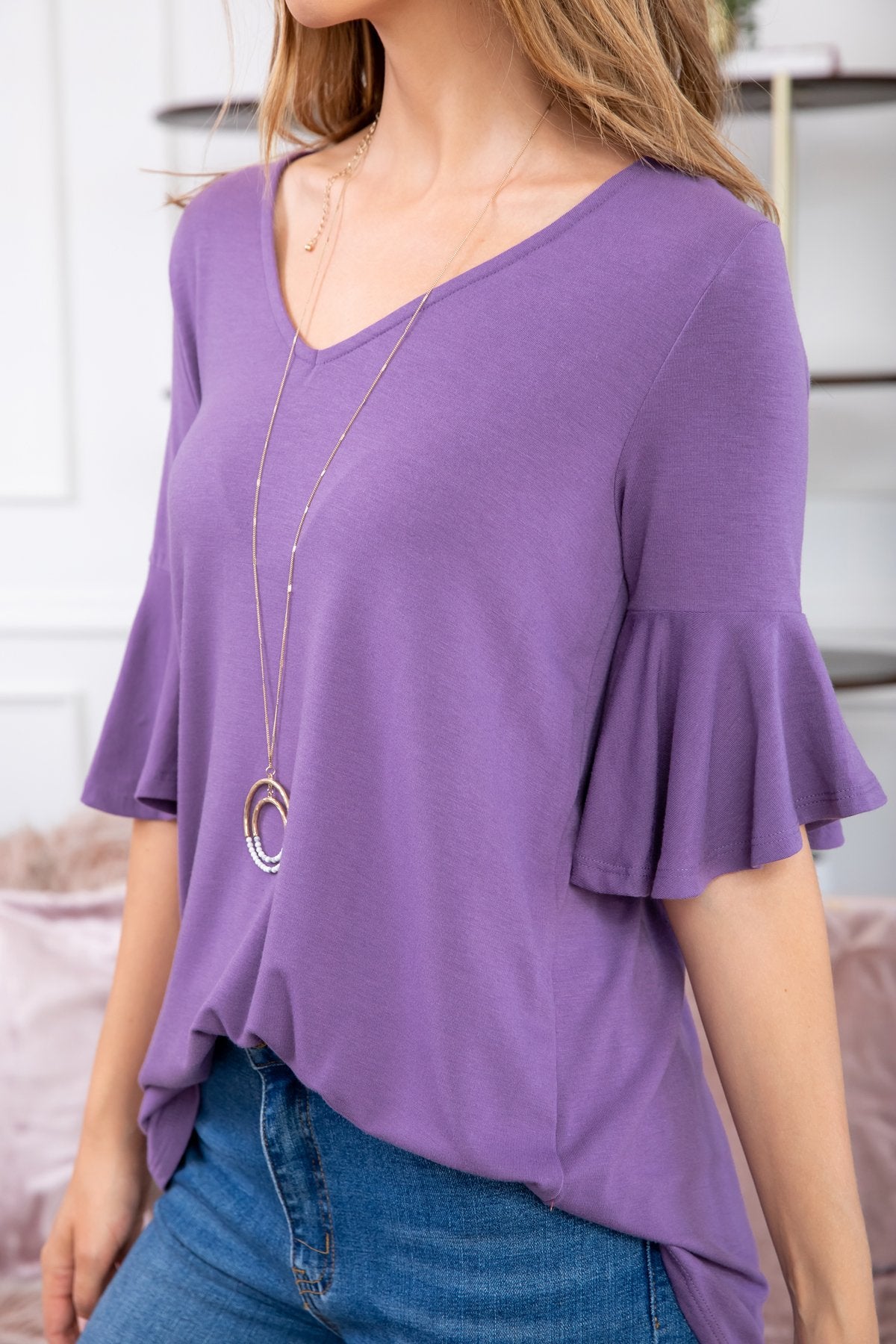 Waterfall Sleeve Top
