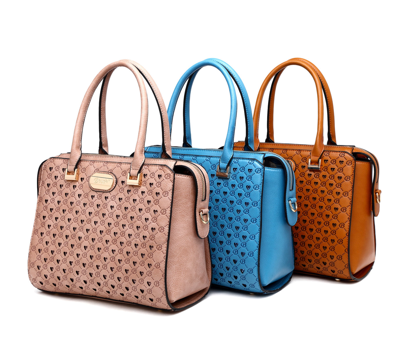 Millionaire Double Layer Crystal Engraved Matte Satchel