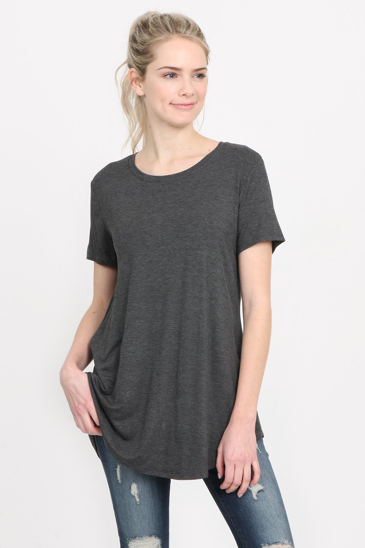 Premium Rayon Short Sleeve Top