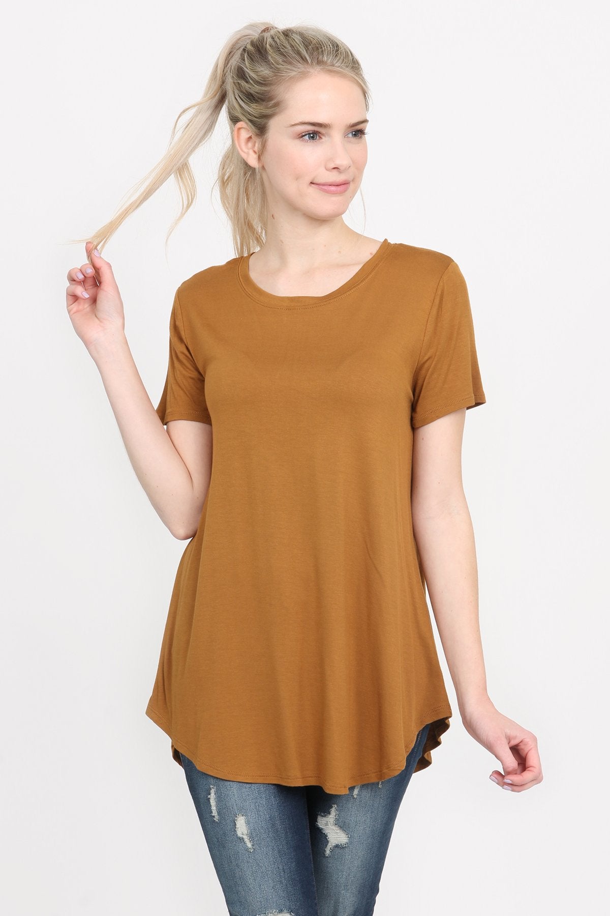 Premium Rayon Short Sleeve Top