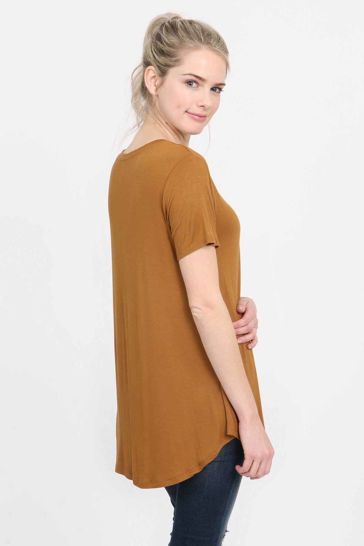 Premium Rayon Short Sleeve Top