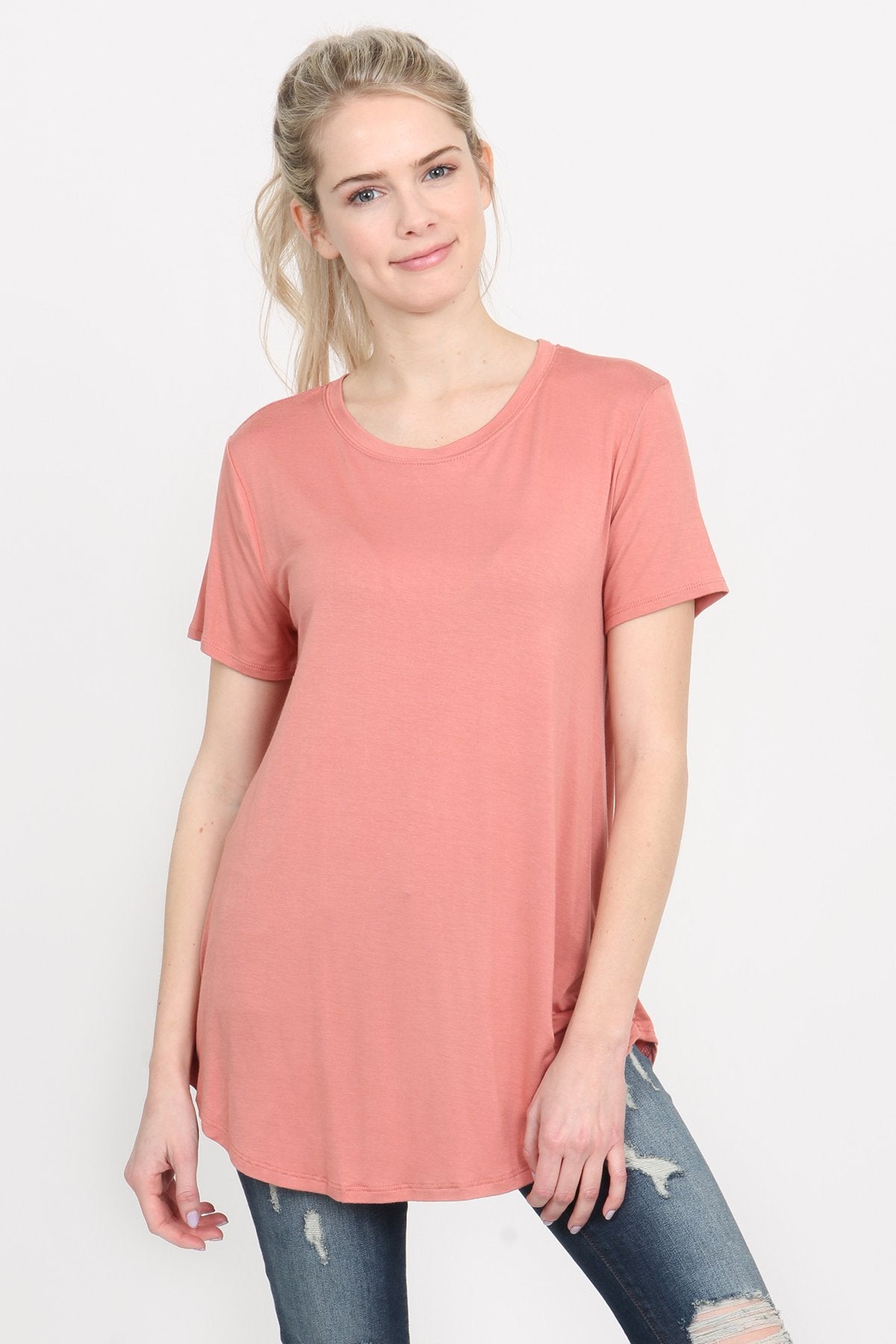 Premium Rayon Short Sleeve Top