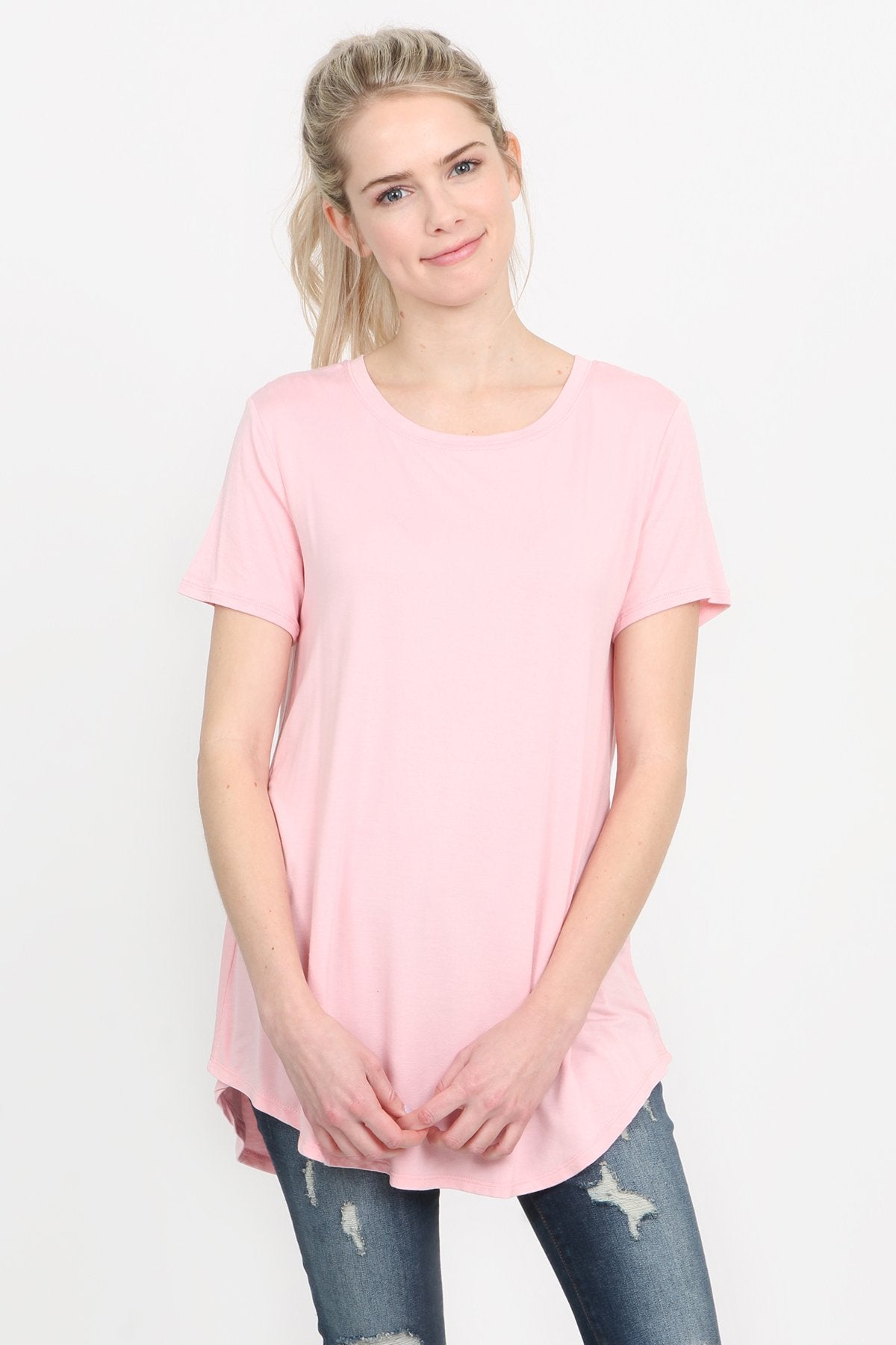 Premium Rayon Short Sleeve Top