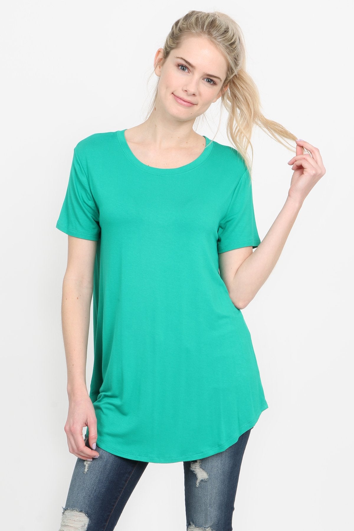 Premium Rayon Short Sleeve Top