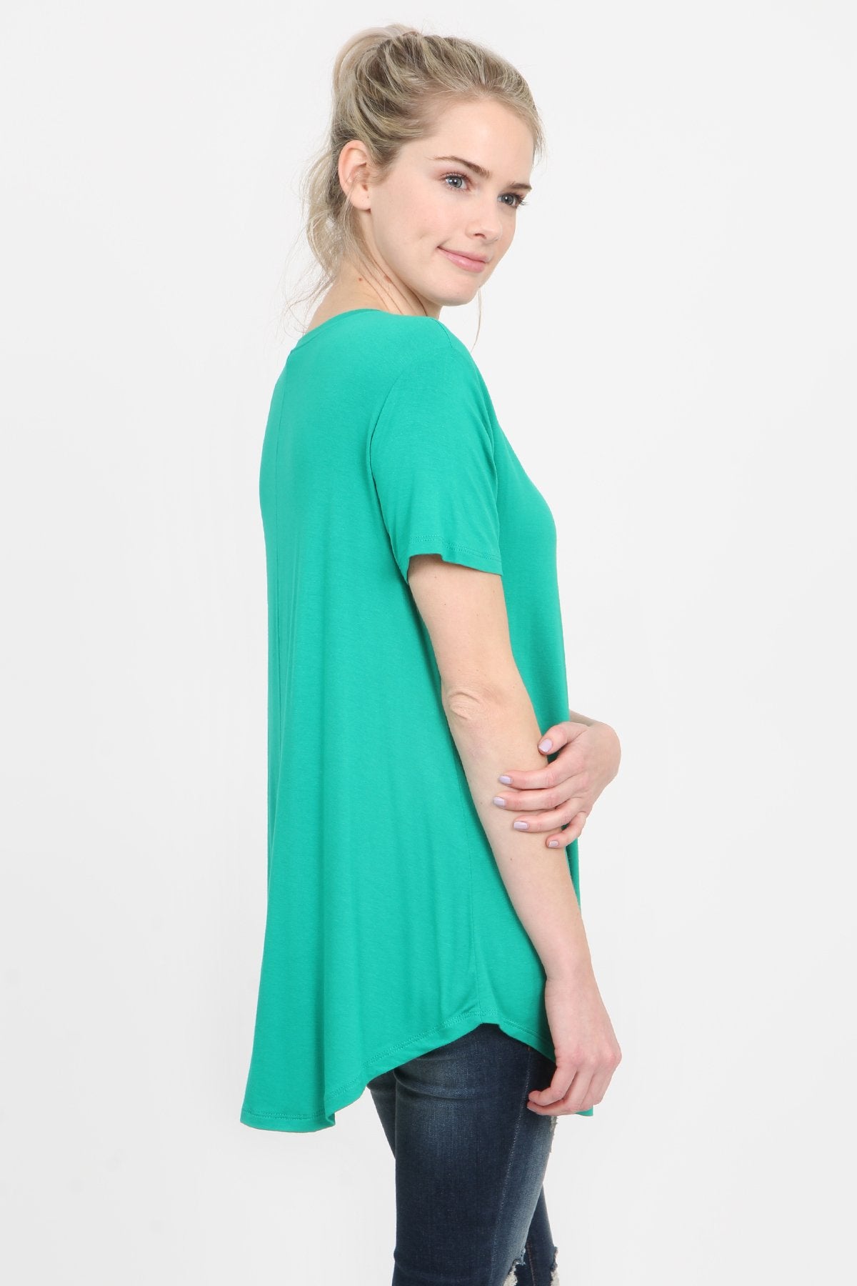 Premium Rayon Short Sleeve Top