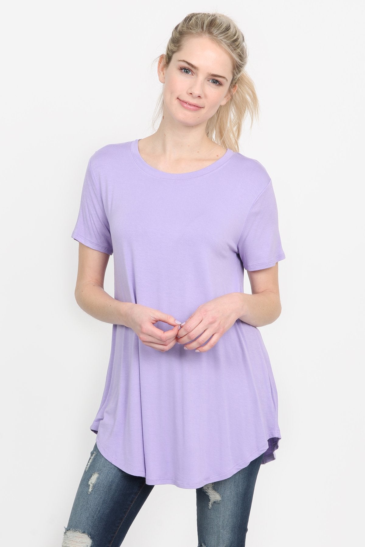Premium Rayon Short Sleeve Top