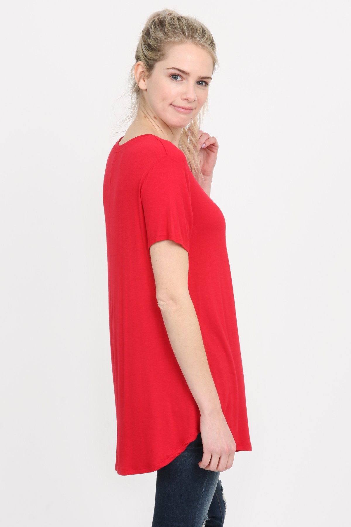 Premium Rayon Short Sleeve Top