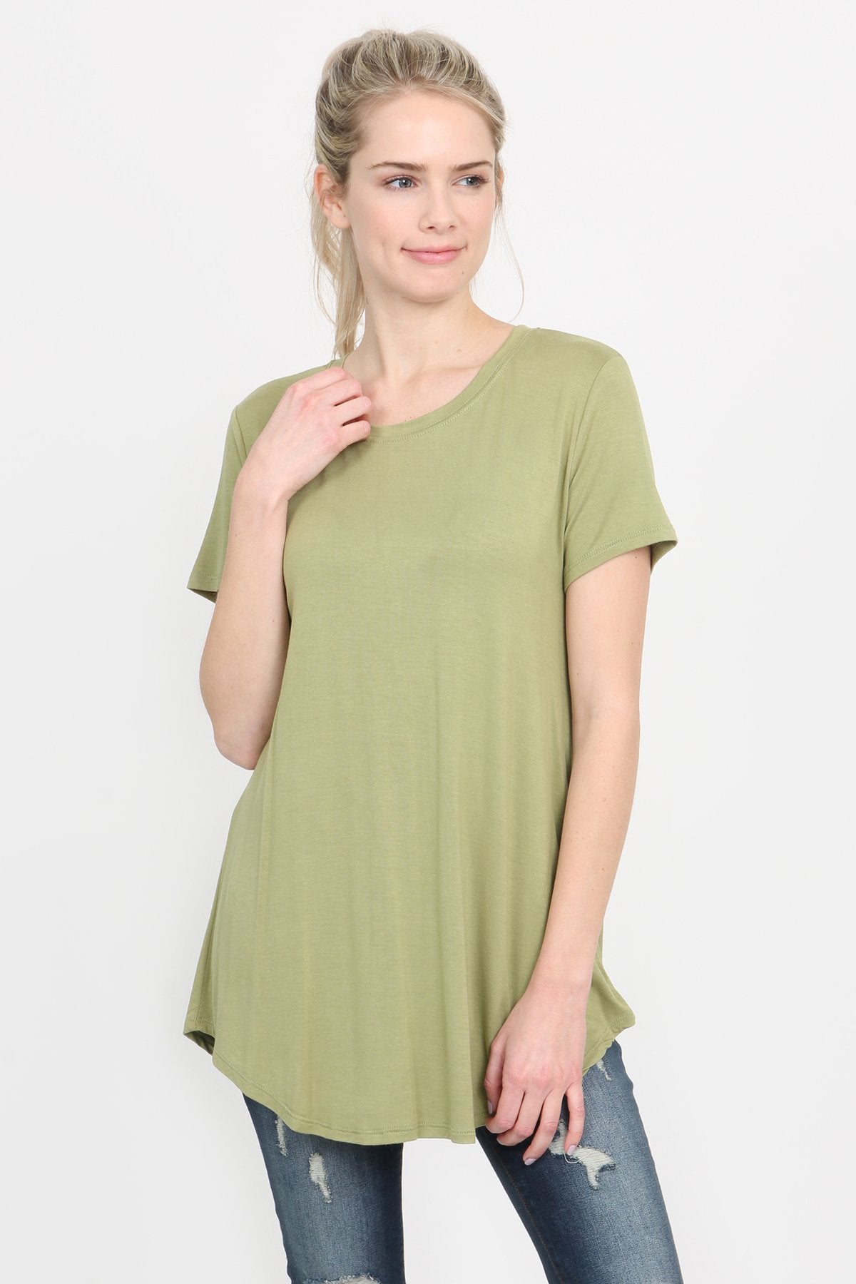 Premium Rayon Short Sleeve Top