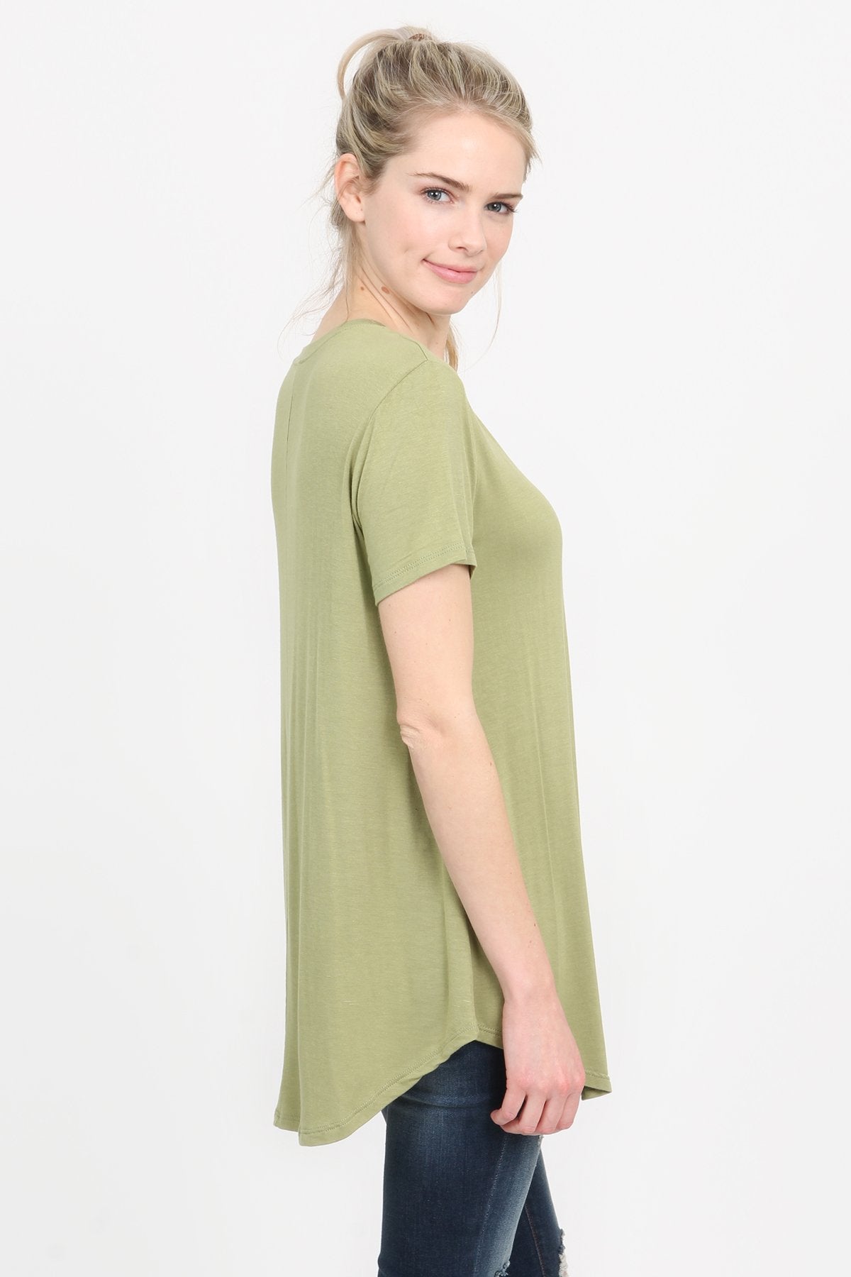 Premium Rayon Short Sleeve Top
