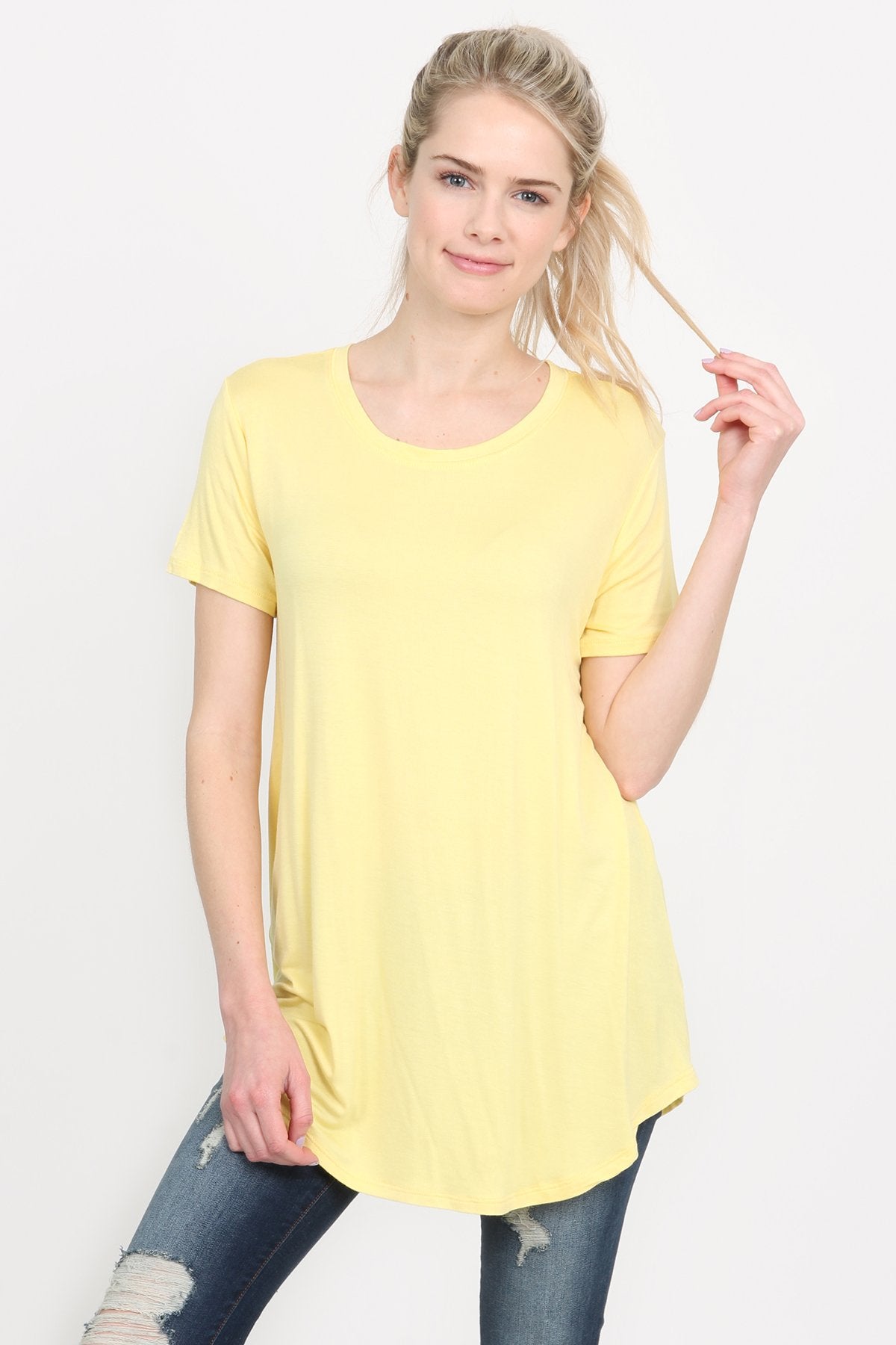 Premium Rayon Short Sleeve Top