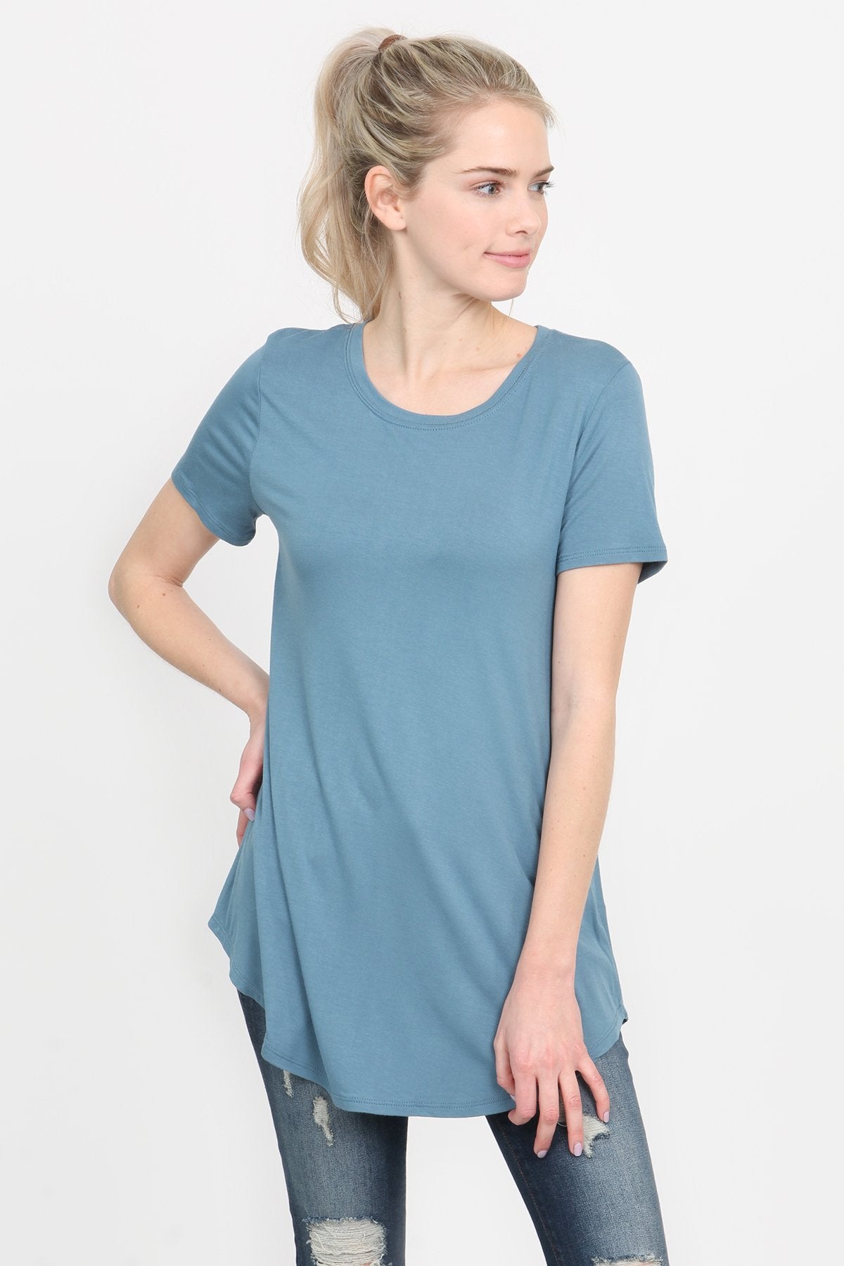 Premium Rayon Short Sleeve Top