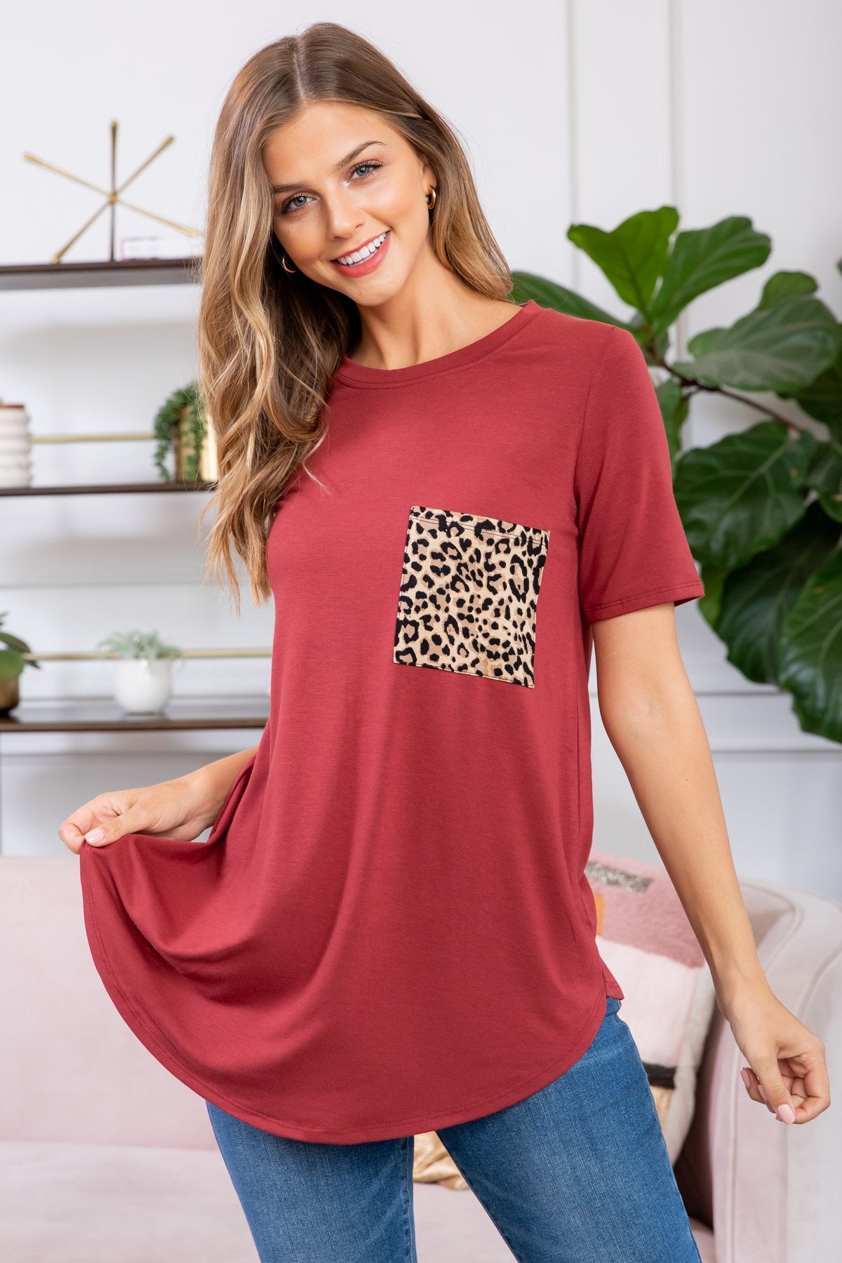 Premium Long Line Pocket Flared Tunic