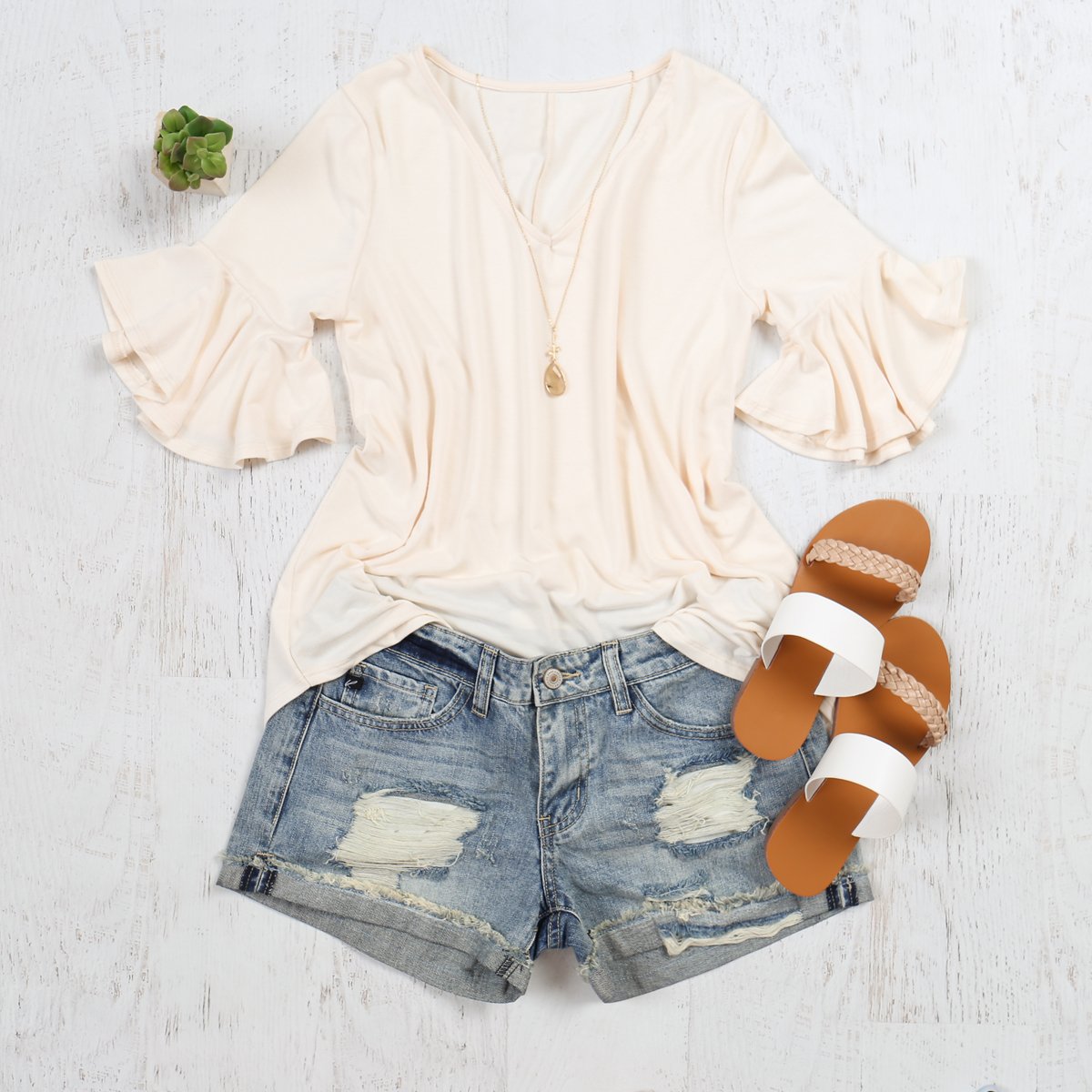 Waterfall Sleeve Top