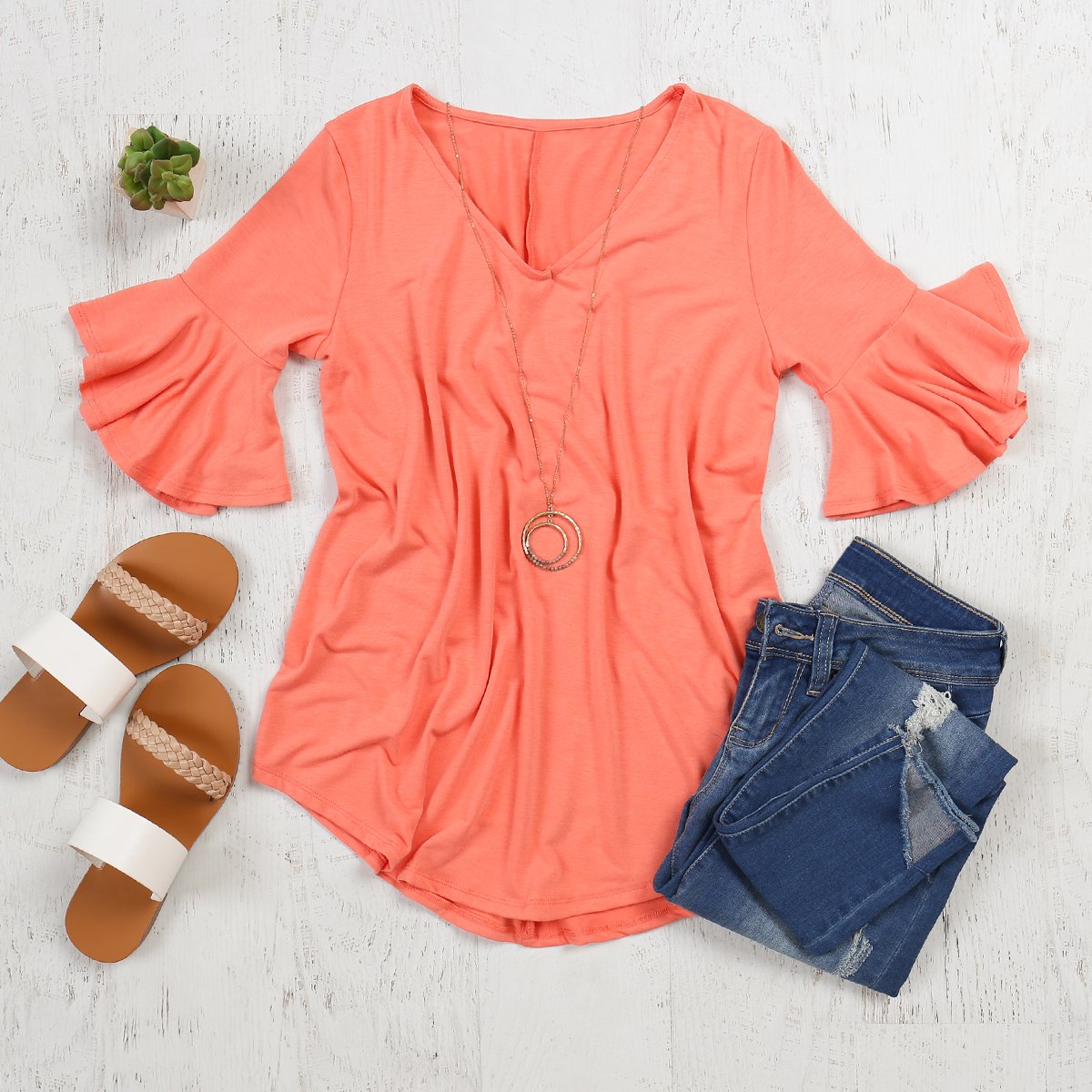 Waterfall Sleeve Top