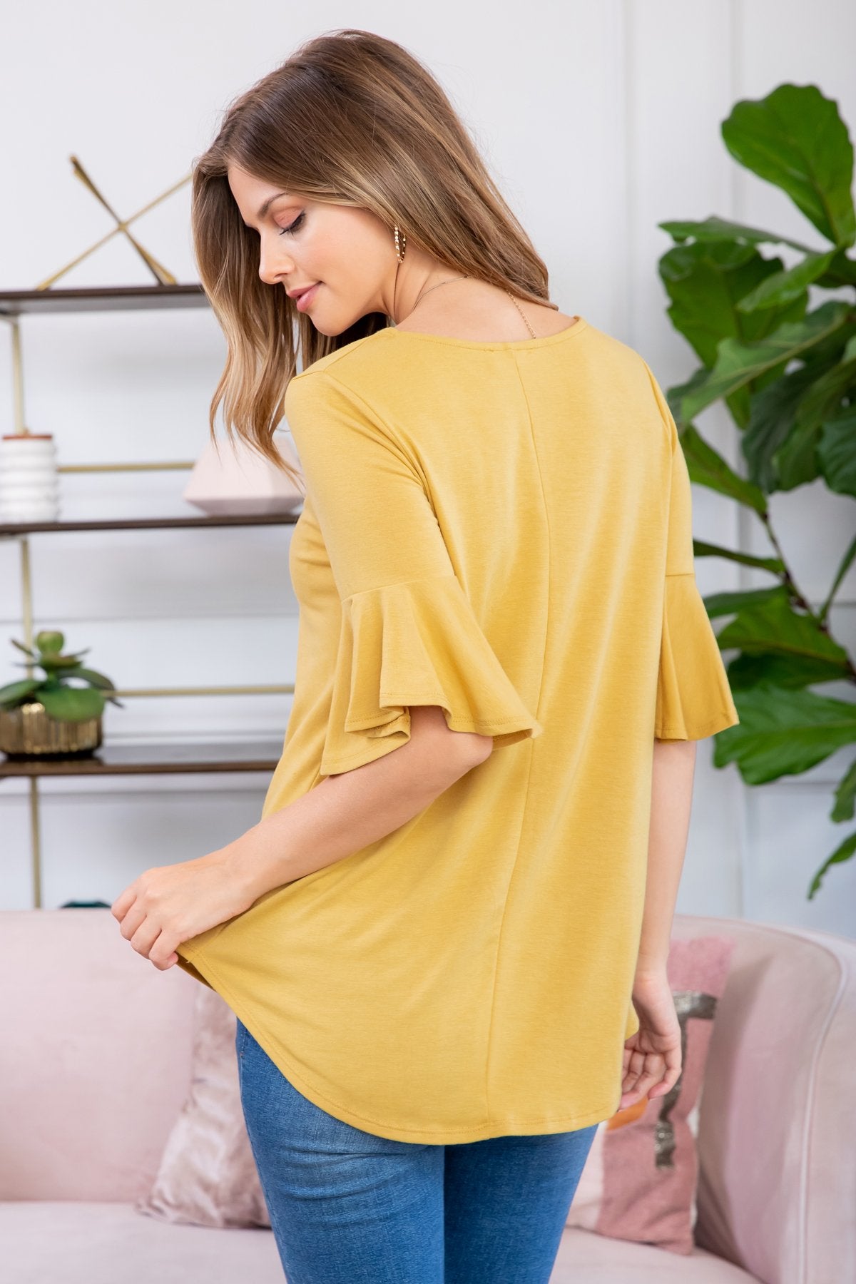 Waterfall Sleeve Top