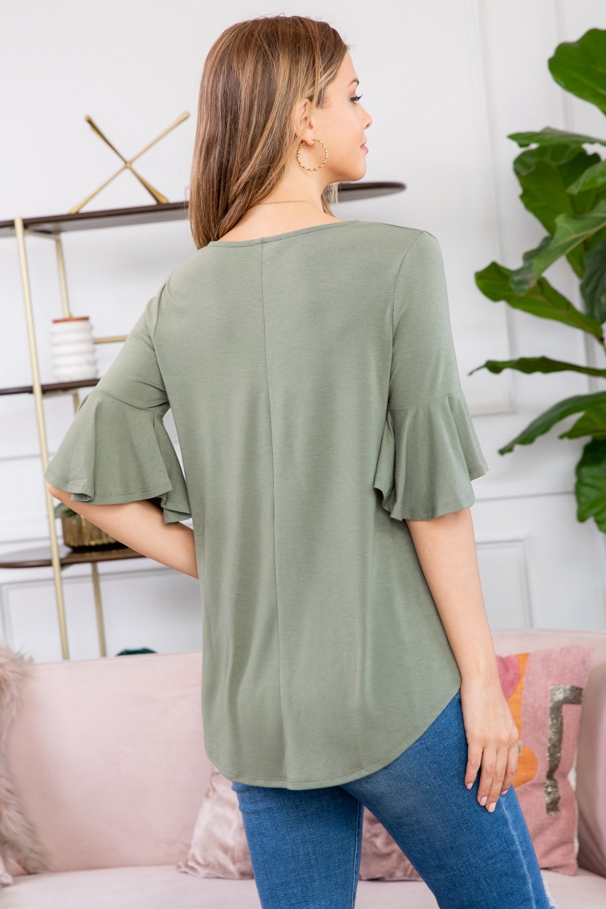 Waterfall Sleeve Top