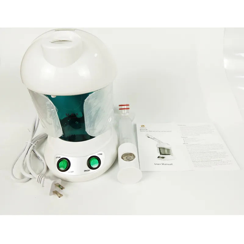 Portable Nebulizer Skin Care Cleaning Vaporizer Facial Steamer Face Spa Ozone Vapor Steam Moisturizer Humidifier Steaming Device