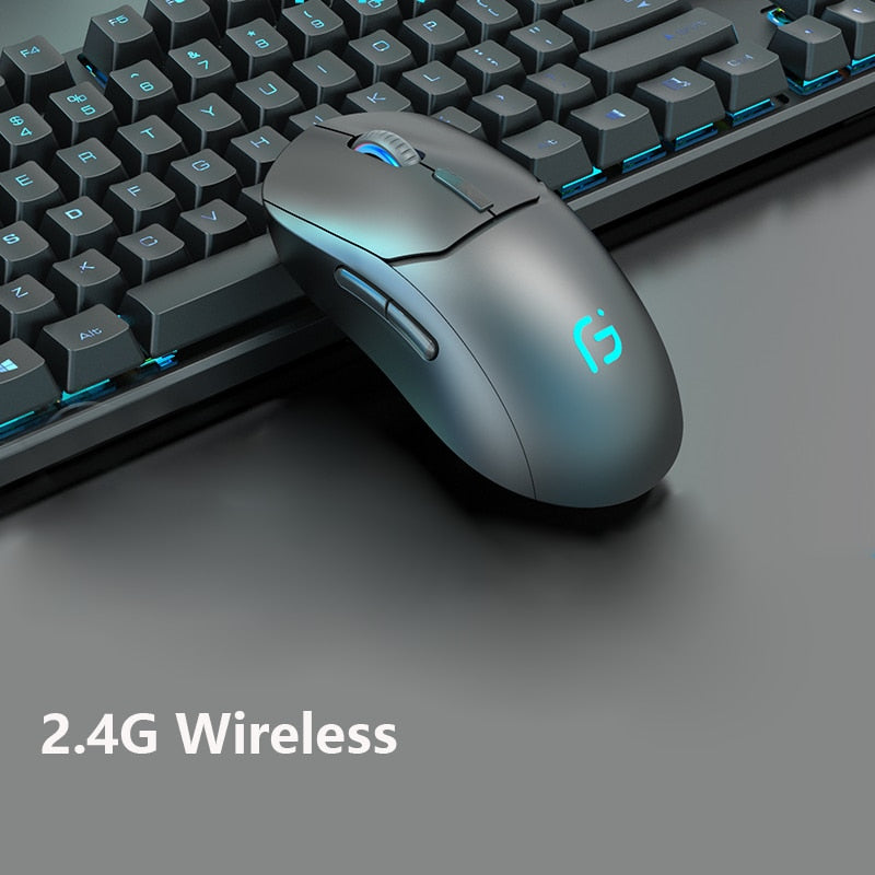 Wireless Mouse Rechargeable Bluetooth Silent Ergonomic Computer 2400 DPI for iPad Mac Tablet Macbook Air Laptop PC Gaming Office