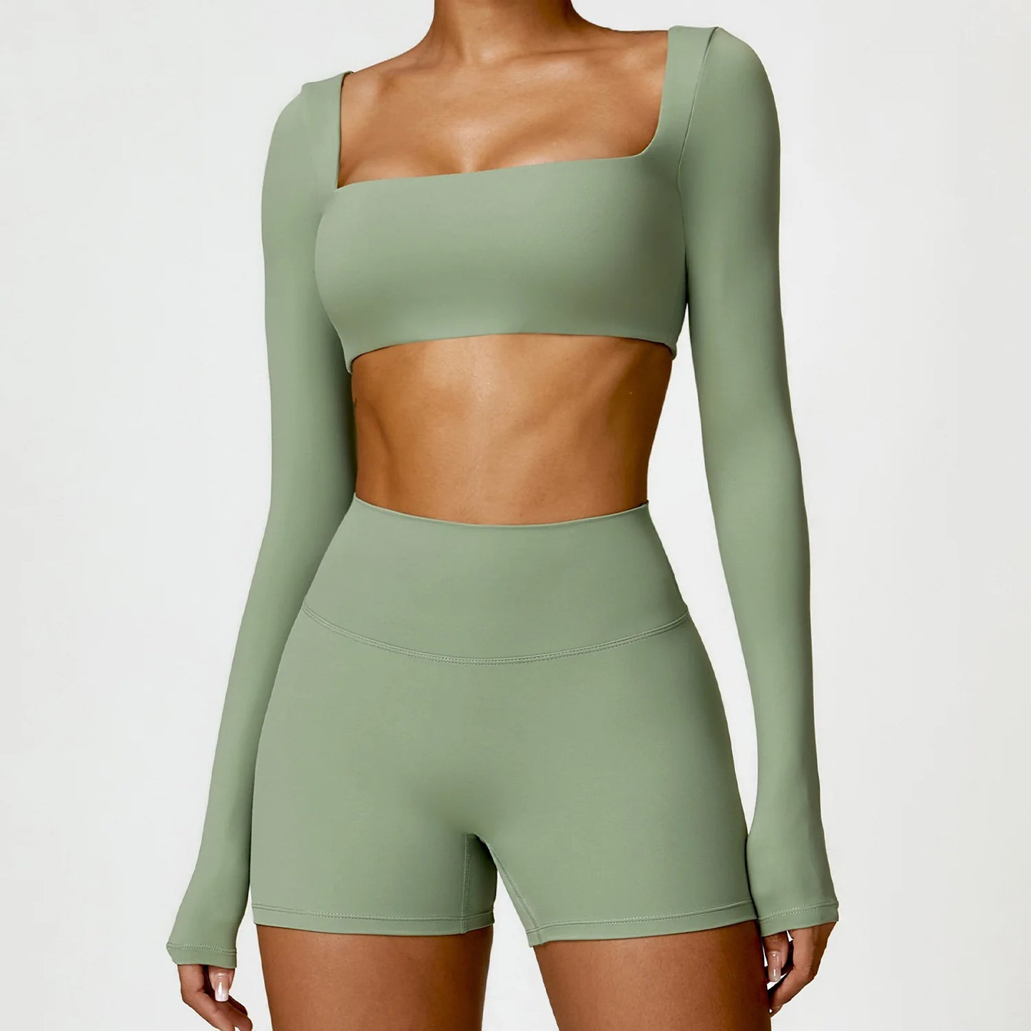 Winter Yoga Long Sleeved Women Yoga Top Outdoor Running Fitness Wear Brushed T-Shirt Long Sleeved Gym Push Up Workout Sports Top