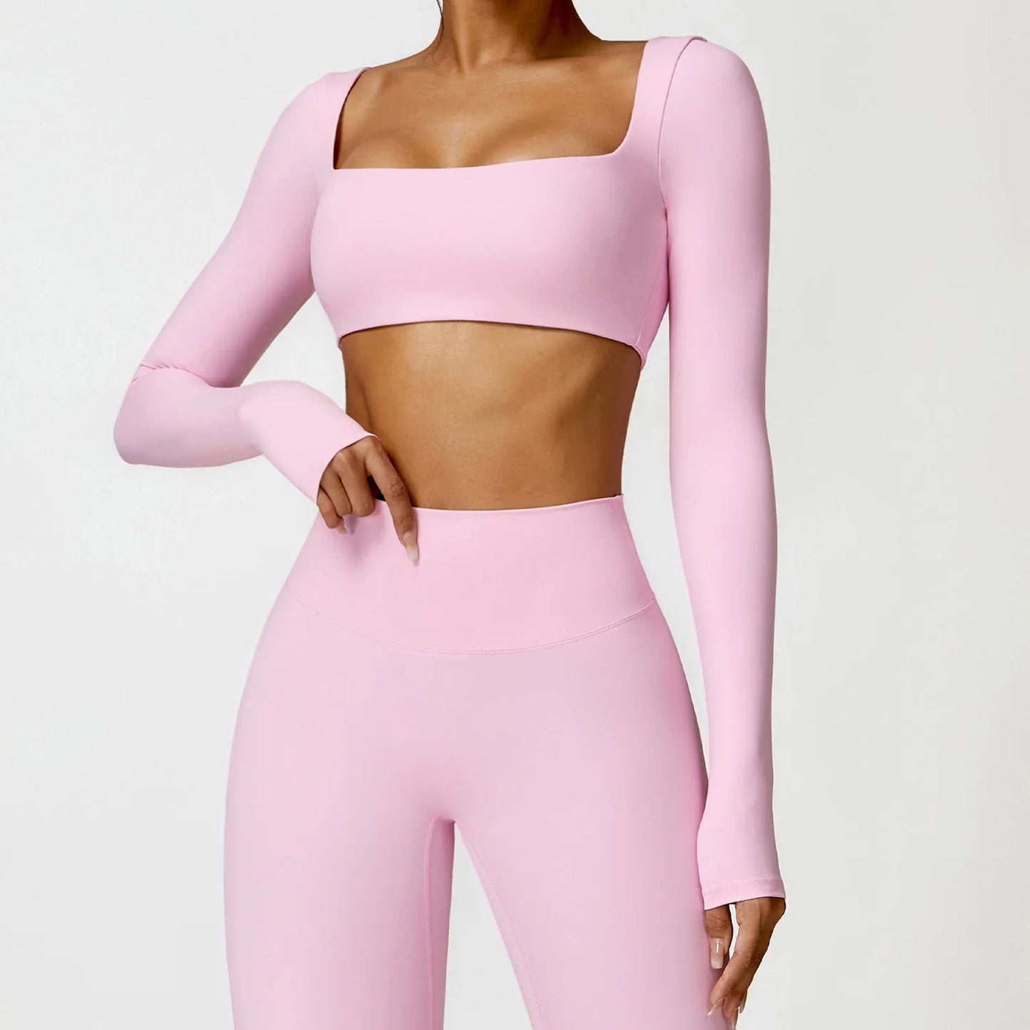 Winter Yoga Long Sleeved Women Yoga Top Outdoor Running Fitness Wear Brushed T-Shirt Long Sleeved Gym Push Up Workout Sports Top
