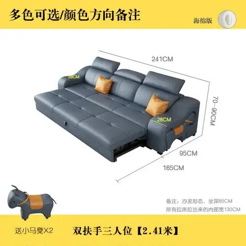 Large New Arrival Sofa Nordic Foldable Storage Floor Folding Living Room Sofa Modern Loveseat European Salon Meuble Furniture