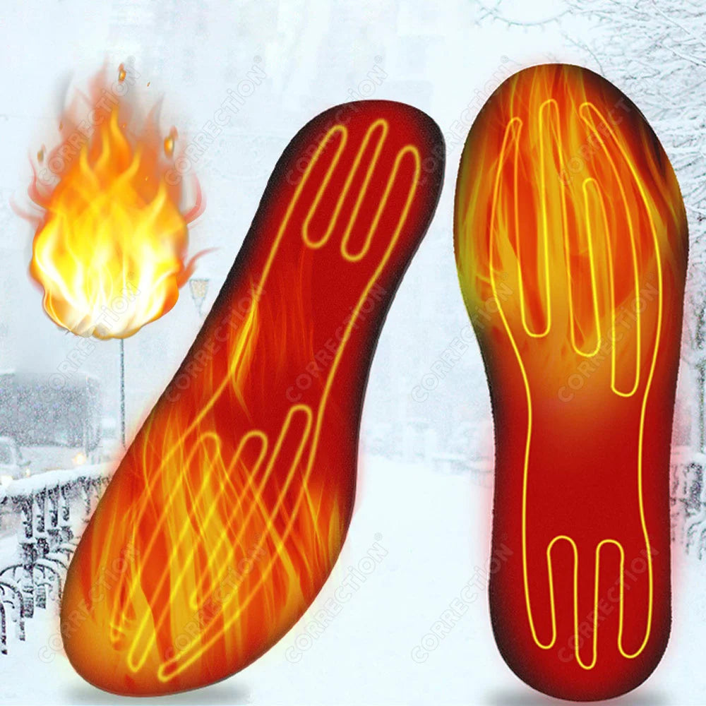 Winter Electric Heated Insoles USB Heating Feet Warmer Thermal Shoes Sock Pad Heated Insoles Washable Full Foot Fever Unisex