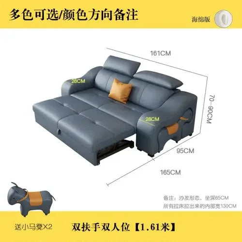 Large New Arrival Sofa Nordic Foldable Storage Floor Folding Living Room Sofa Modern Loveseat European Salon Meuble Furniture