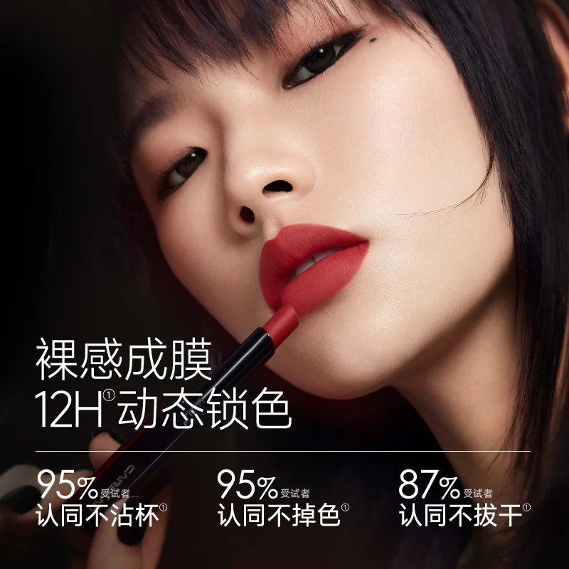 CARSLAN 8 Colors Light Cream Longwear Matte Lipsticks Long Lasting Non-Stick Cup Moisturizing Nude Pink Lip Tint Makup Cosmetic