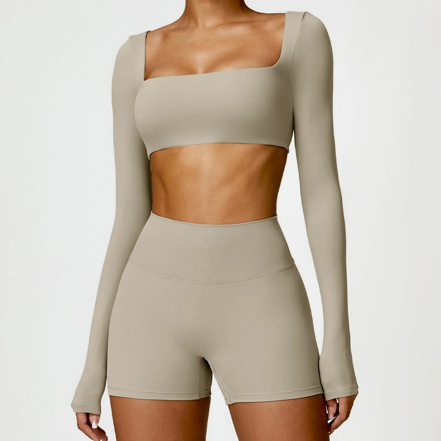 Winter Yoga Long Sleeved Women Yoga Top Outdoor Running Fitness Wear Brushed T-Shirt Long Sleeved Gym Push Up Workout Sports Top