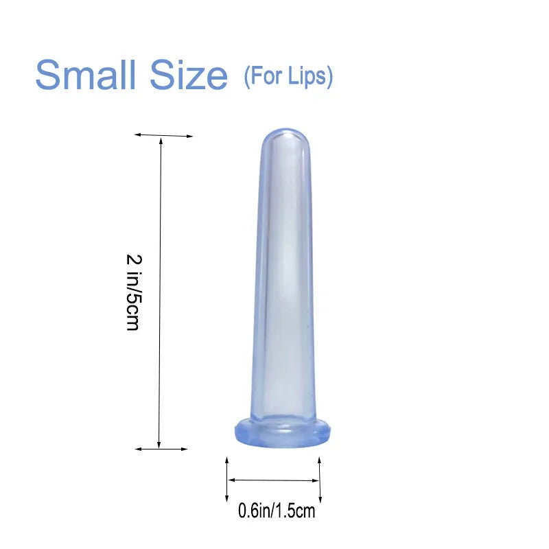 Rubber Face Massager Vacuum Cupping Face Skin Lifting Facial Cups Anti Cellulite Cup Anti-Wrinkle Cupping Therapy Facial Tool