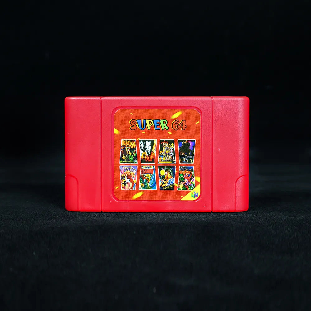 New Super 64 Retro Game Card 340 in 1 Game Cartridge for N64 Video Game Console