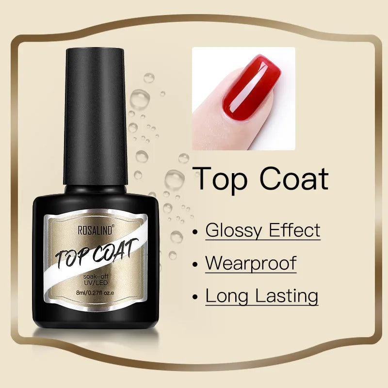 ROSALIND 15/30ml Poly Nail Gel Semi Permanent Acrylic Extension Crystal Nail Art Fast Builder Hybrid Varnish UV Poly Nail Polish