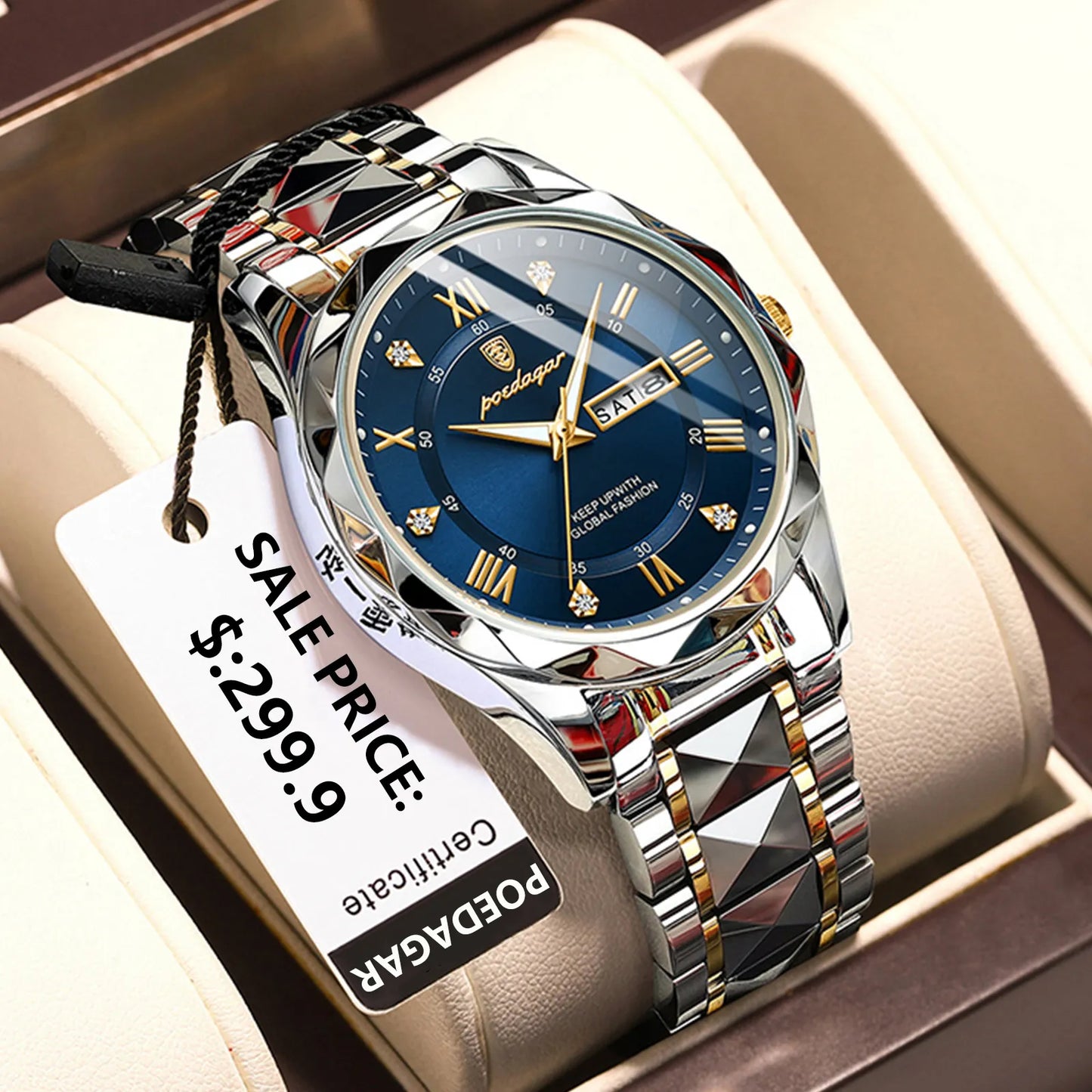 POEDAGAR - Luxury Men's Wristwatch Waterproof