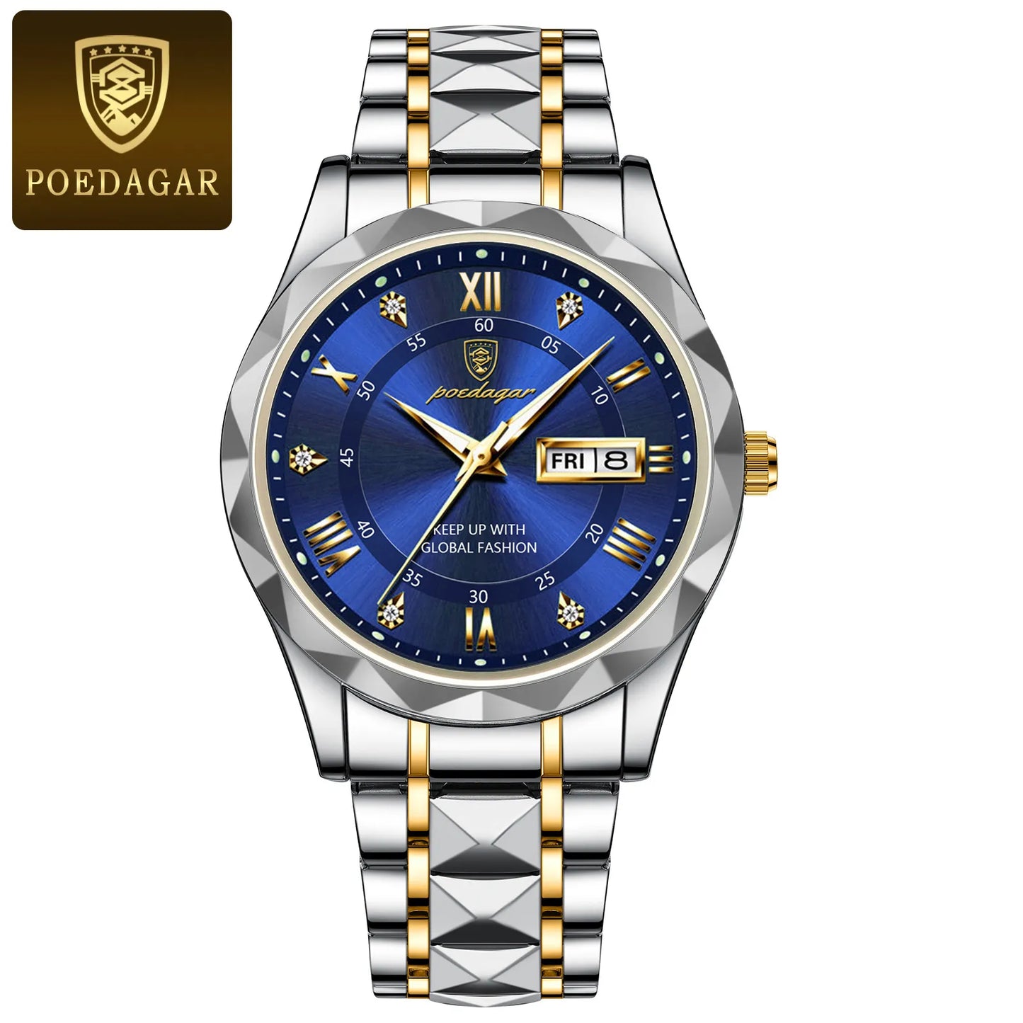 POEDAGAR - Luxury Men's Wristwatch Waterproof