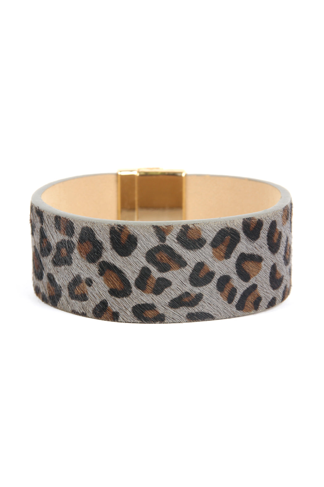 Faux Animal Skin Leather Bracelet