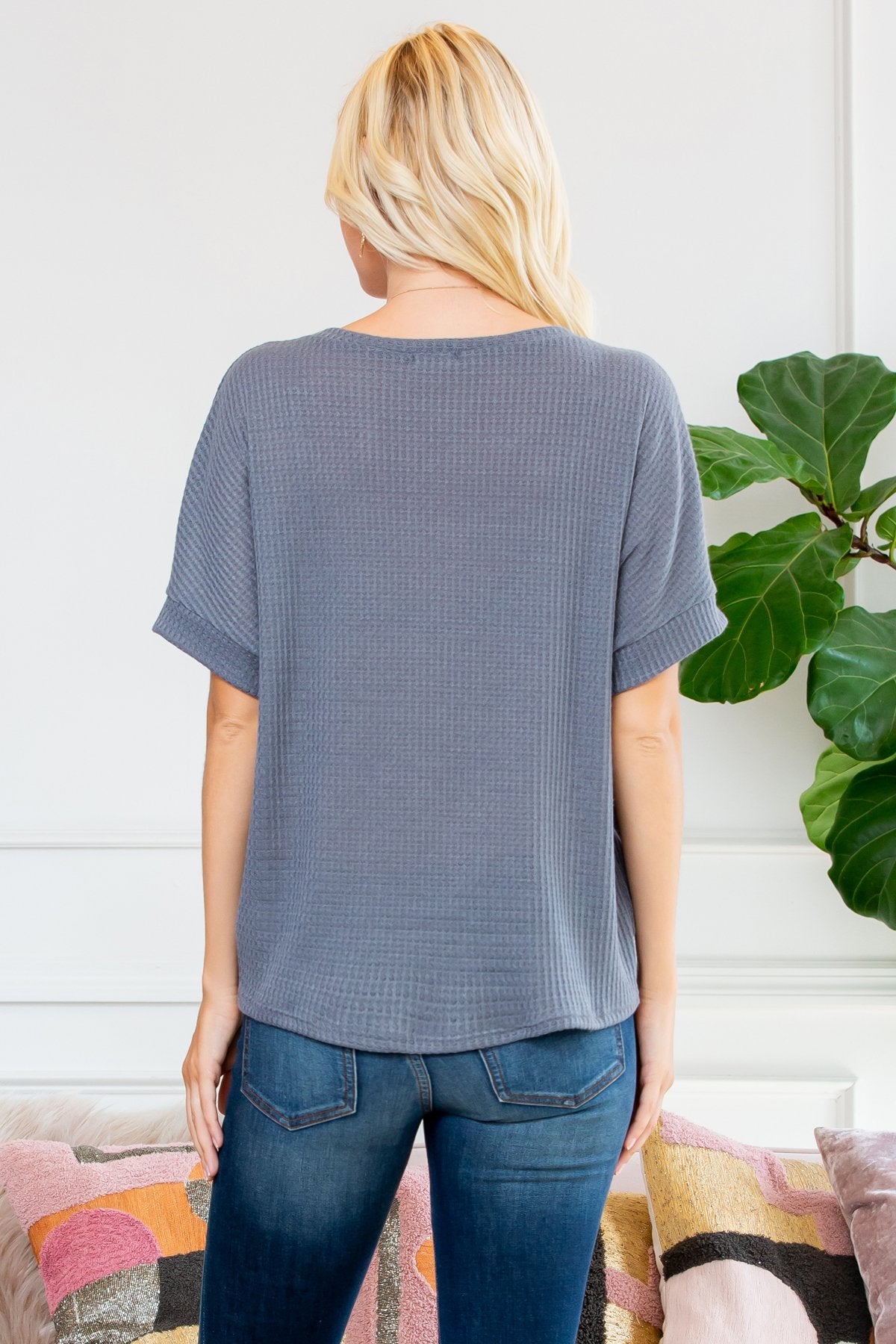 Twist Front Dolman Sleeve Top