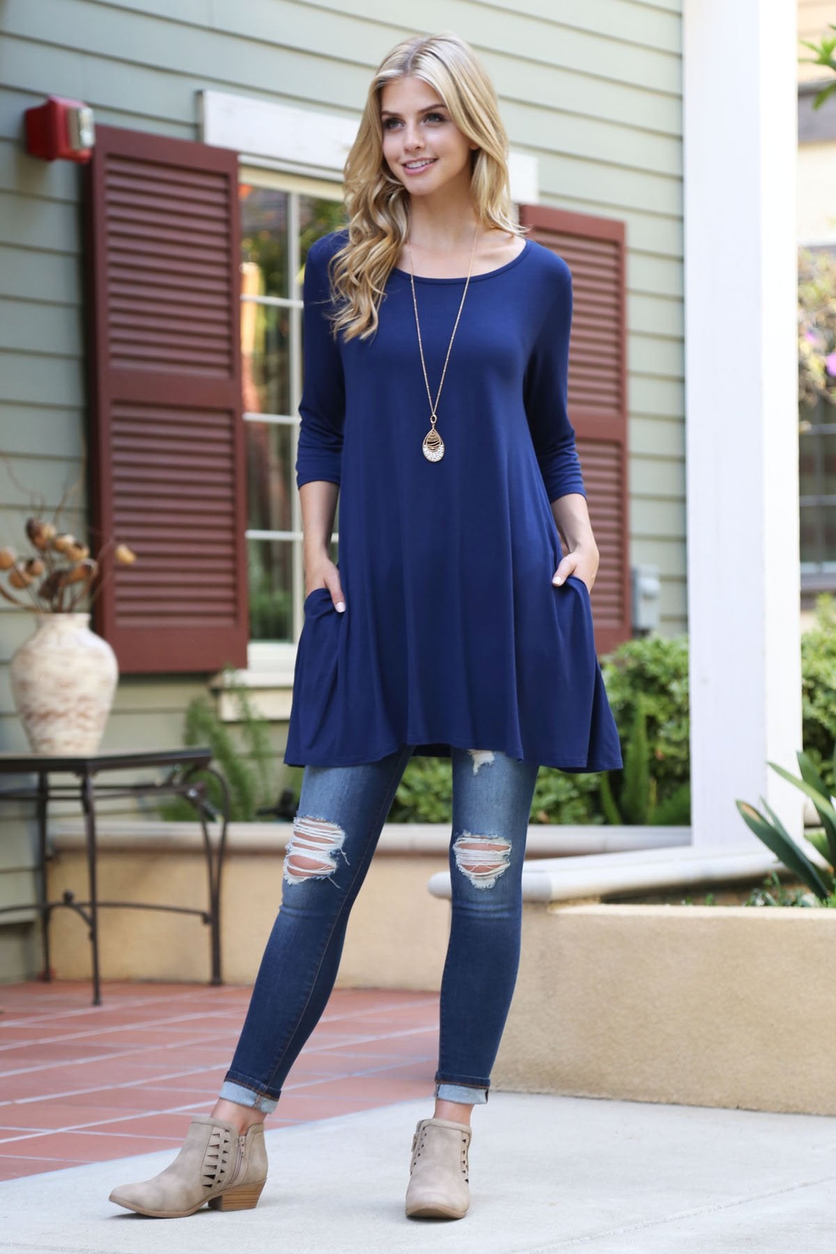Classic Pocket Tunic Top