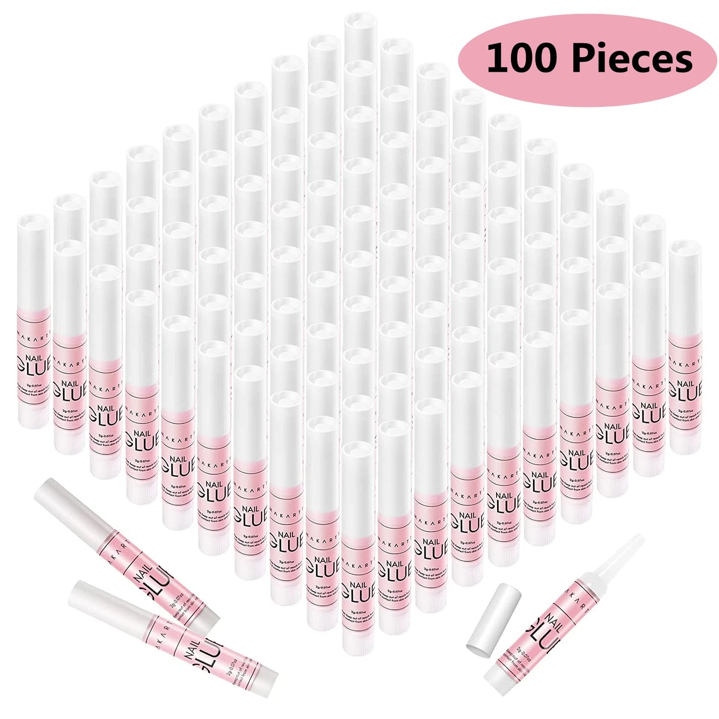 Makartt Nail Glues 10pcs/40pcs Adhesives Expert Fast Drying Quick Bonding 2g/Pcs False Nail Glue for DIY Nails and Nail Salon