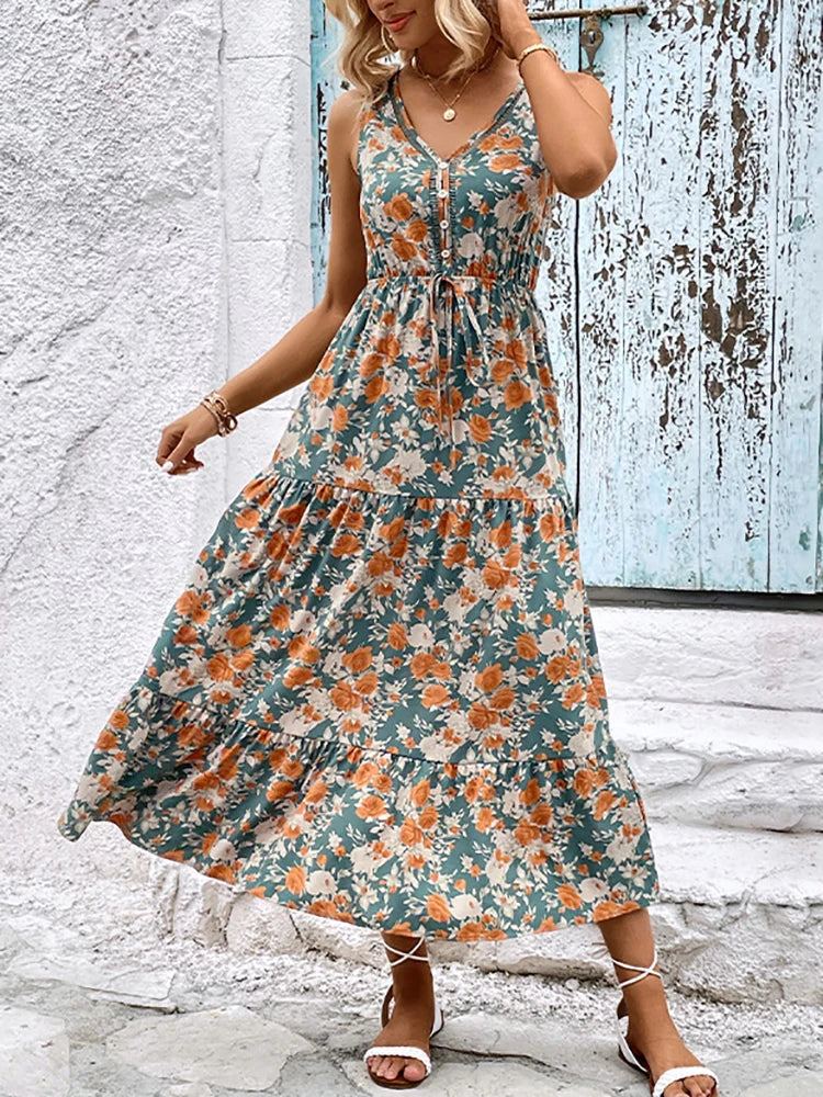 Summer Floral Long Dress