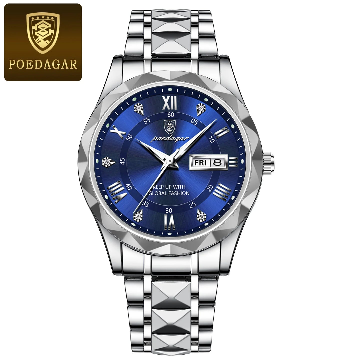 POEDAGAR - Luxury Men's Wristwatch Waterproof