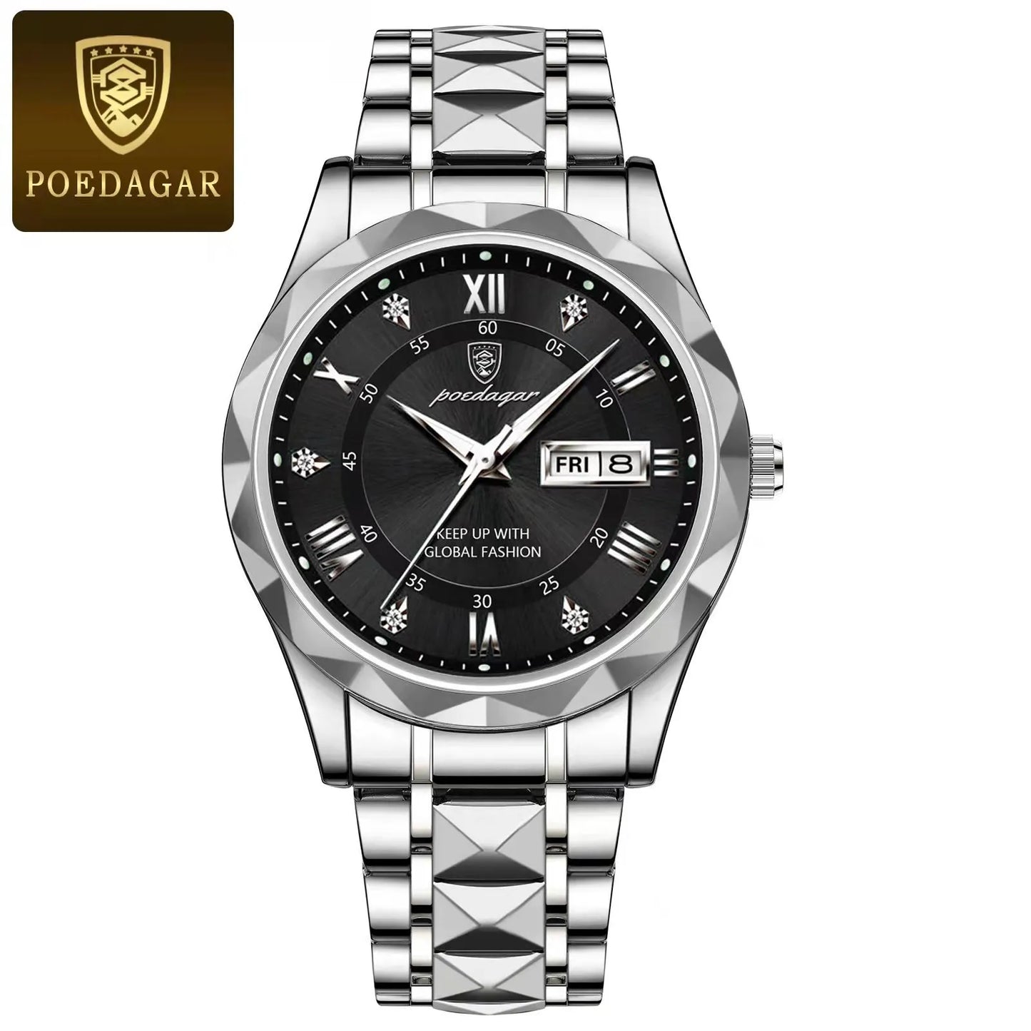 POEDAGAR - Luxury Men's Wristwatch Waterproof