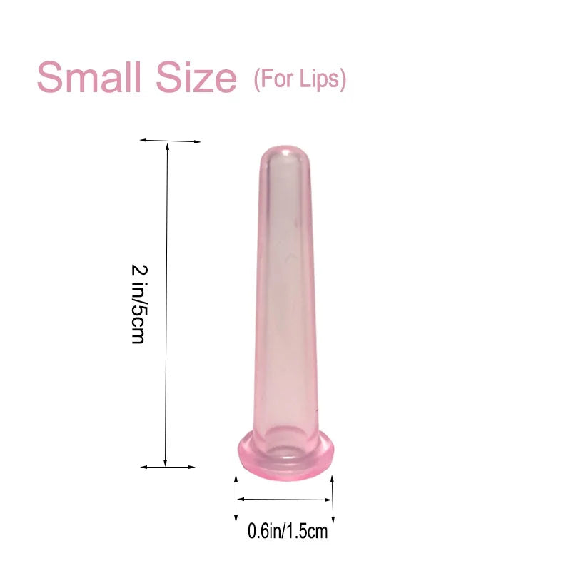 Rubber Face Massager Vacuum Cupping Face Skin Lifting Facial Cups Anti Cellulite Cup Anti-Wrinkle Cupping Therapy Facial Tool