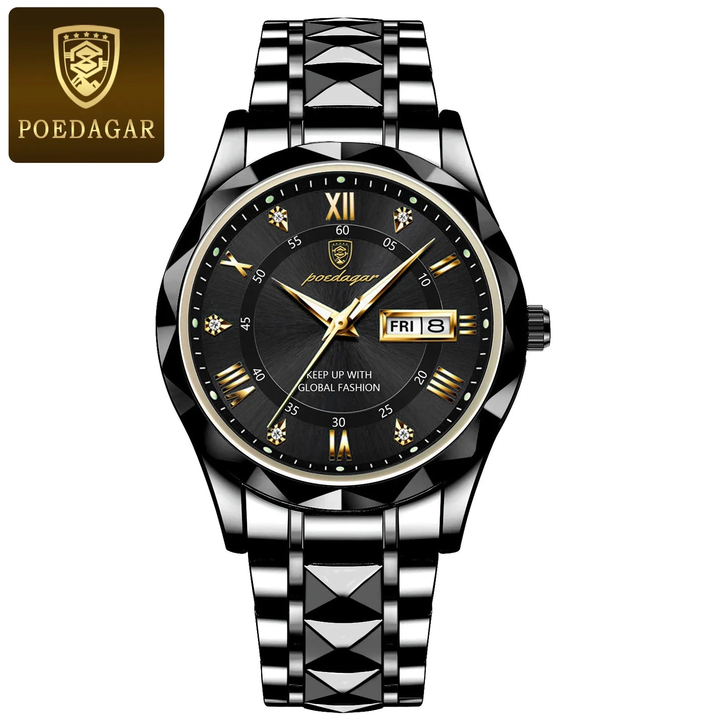 POEDAGAR - Luxury Men's Wristwatch Waterproof