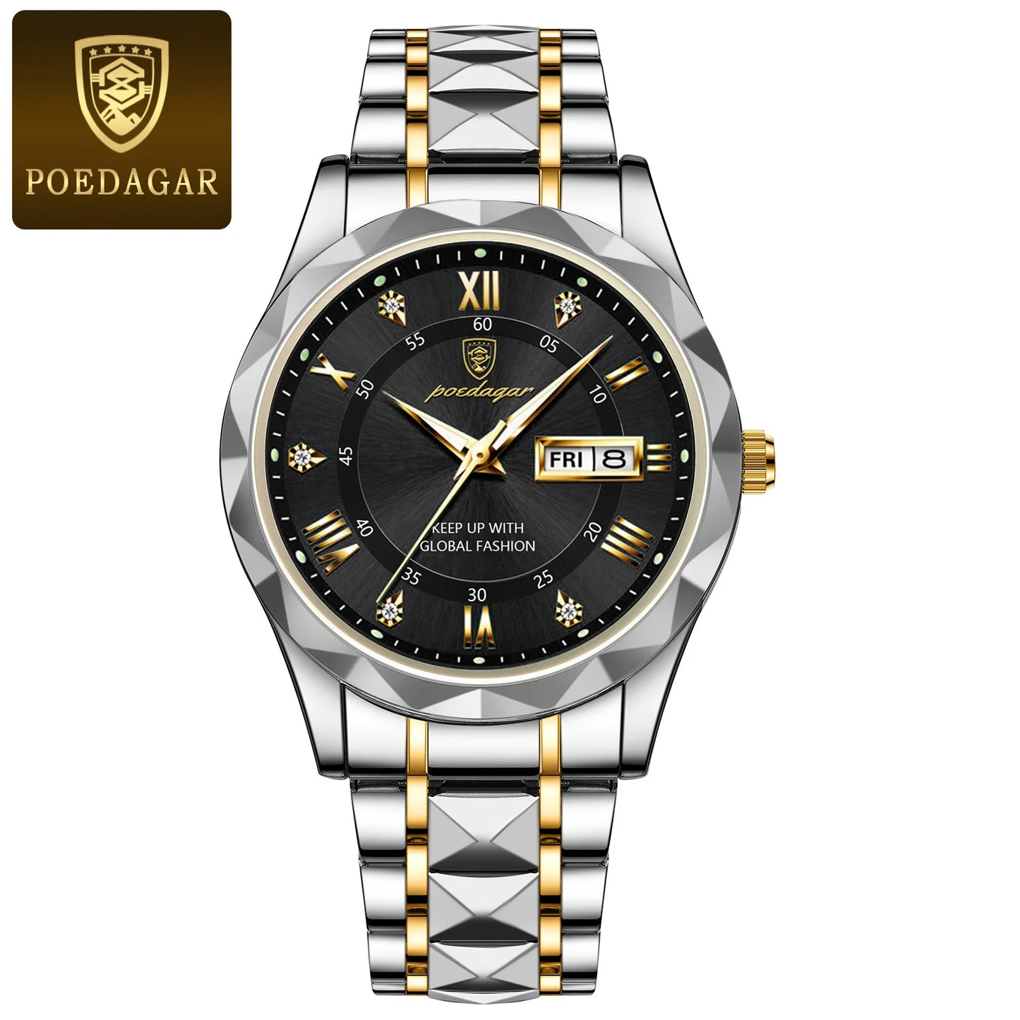 POEDAGAR - Luxury Men's Wristwatch Waterproof