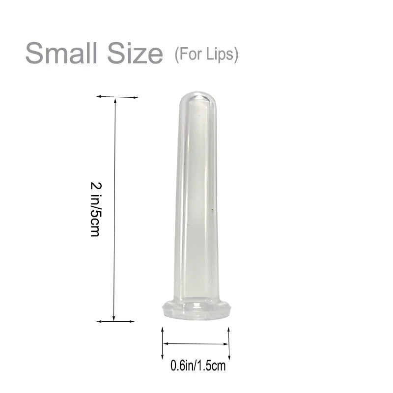 Rubber Face Massager Vacuum Cupping Face Skin Lifting Facial Cups Anti Cellulite Cup Anti-Wrinkle Cupping Therapy Facial Tool